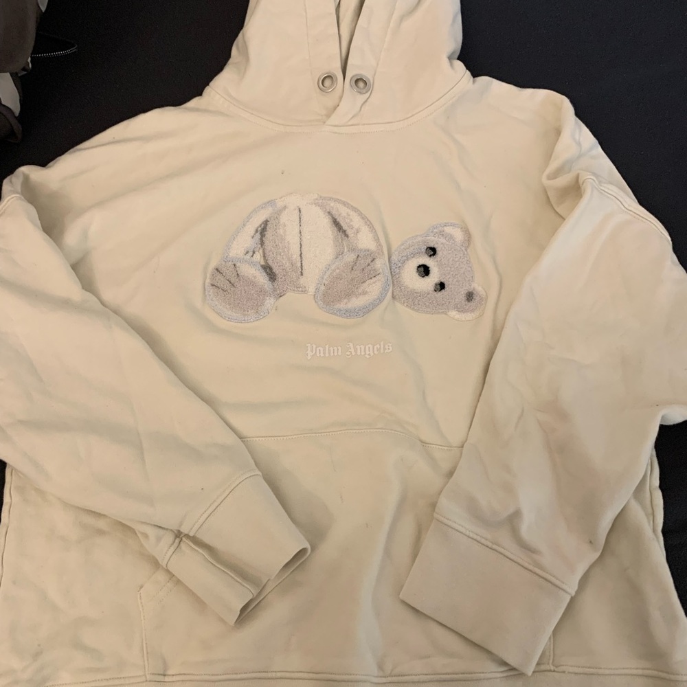 Palm Angels Hoodie with Bear Design